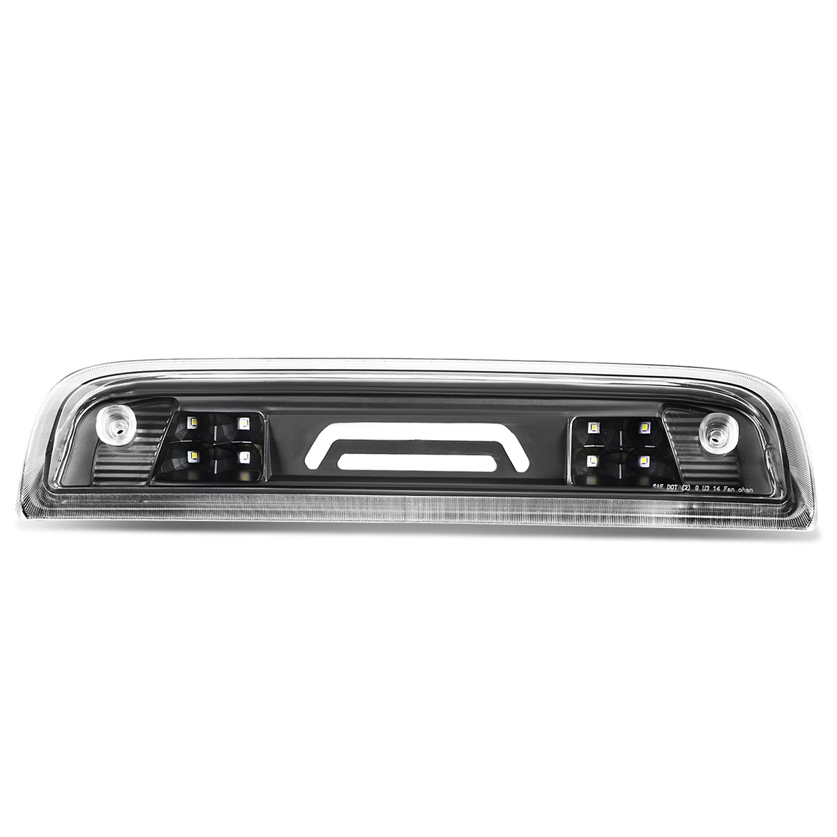 LUZ DE FRENO 14-20 CHEVY SILVERADO 1500, GMC SIERRA 1500 / 15-20 SILVERADO 2500HD, 3500HD, SIERRA 2500HD, 3500HD / 2019 GMC SIERRA 1500 LIMITED - FITS MODELS WITH CARGO LIGHT - 3D - LED - BLACK