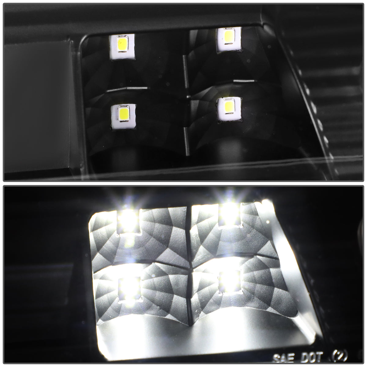 LUZ DE FRENO 14-20 CHEVY SILVERADO 1500, GMC SIERRA 1500 / 15-20 SILVERADO 2500HD, 3500HD, SIERRA 2500HD, 3500HD / 2019 GMC SIERRA 1500 LIMITED - FITS MODELS WITH CARGO LIGHT - 3D - LED - BLACK