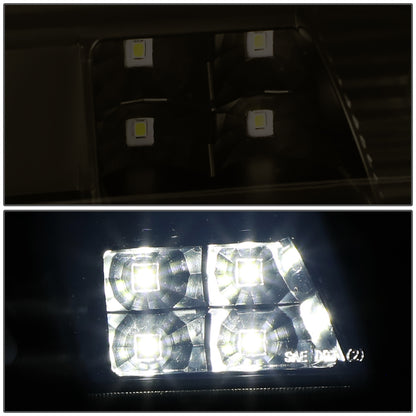 LUZ DE FRENO 14-20 CHEVY SILVERADO 1500, GMC SIERRA 1500 / 15-20 SILVERADO 2500HD, 3500HD, SIERRA 2500HD, 3500HD / 2019 GMC SIERRA 1500 LIMITED - FITS MODELS WITH CARGO LIGHT - 3D - LED - BLACK / SMOKE