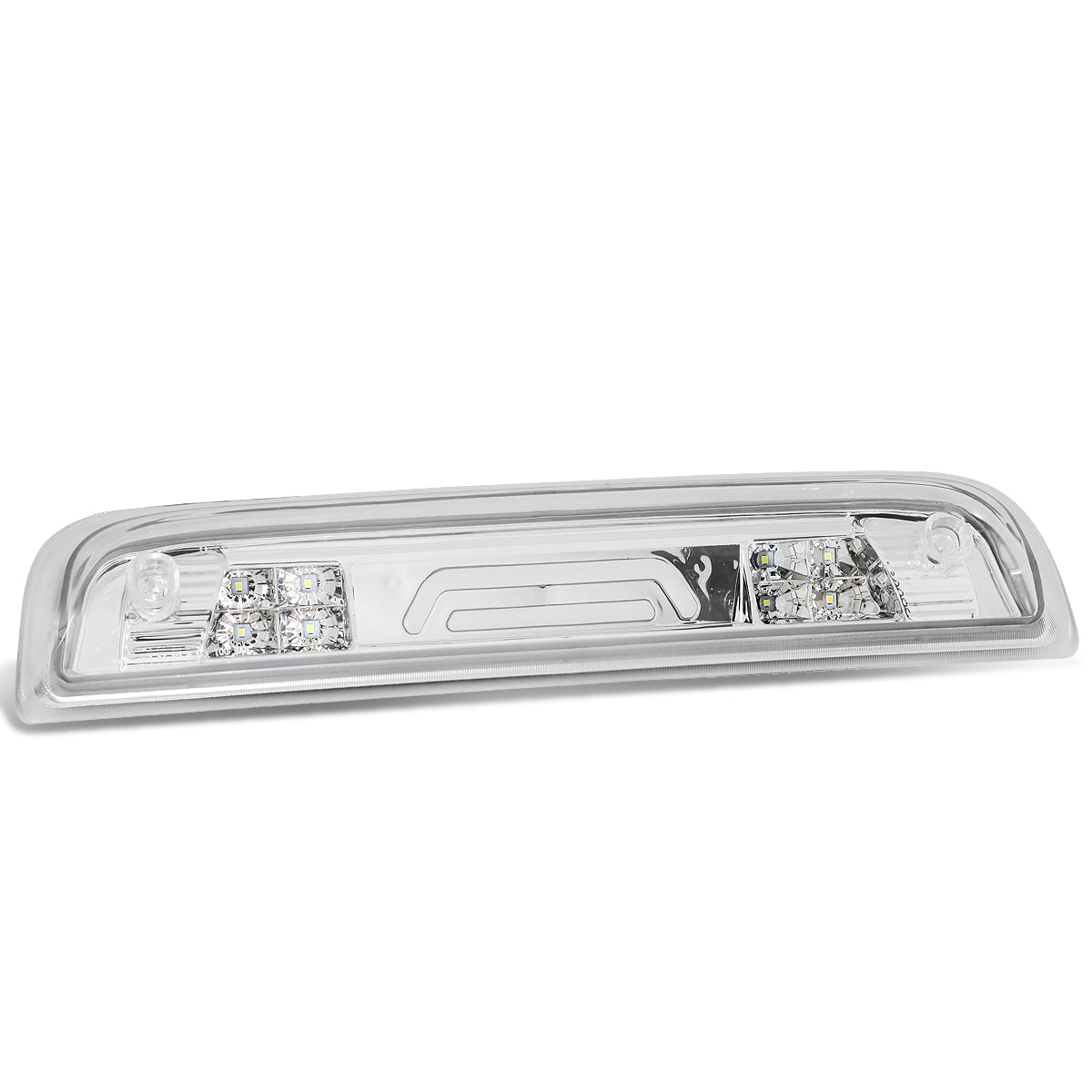 LUZ DE FRENO 14-20 CHEVY SILVERADO 1500, GMC SIERRA 1500 / 15-20 SILVERADO 2500HD, 3500HD, SIERRA 2500HD, 3500HD / 2019 GMC SIERRA 1500 LIMITED - FITS MODELS WITH CARGO LIGHT - 3D - LED - CHROME