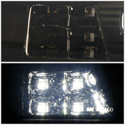 LUZ DE FRENO 14-20 CHEVY SILVERADO 1500, GMC SIERRA 1500 / 15-20 SILVERADO 2500HD, 3500HD, SIERRA 2500HD, 3500HD / 2019 GMC SIERRA 1500 LIMITED - FITS MODELS WITH CARGO LIGHT - 3D - LED - SMOKE