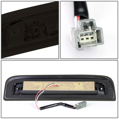 LUZ DE FRENO 14-20 CHEVY SILVERADO 1500, GMC SIERRA 1500 / 15-20 SILVERADO 2500HD, 3500HD, SIERRA 2500HD, 3500HD / 2019 GMC SIERRA 1500 LIMITED - FITS MODELS WITH CARGO LIGHT - 3D - LED - SMOKE