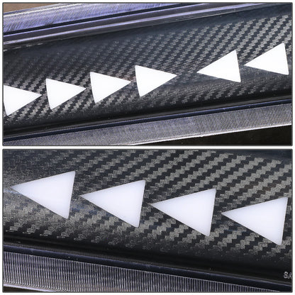 LUZ DE FRENO 14-20 CHEVY SILVERADO 1500 / 14-18 GMC SIERRA 1500 / 15-19 SILVERADO 2500, 3500, SIERRA 2500, 3500 / 2019 SIERRA 1500 LIMITED - FITS MODELS WITH CARGO LIGHT - 3D - SEQUENTIAL TRIANGLE LED - BLACK