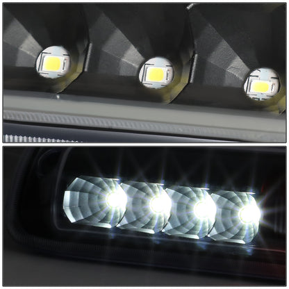 LUZ DE FRENO 99-06 CHEVY SILVERADO 1500, 2500, 3500, HD MODELS, GMC SIERRA 1500, 2500, 3500, HD MODELS / 2007 SILVERADO 1500, 2500, 3500, HD MODELS CLASSIC, SIERRA 1500, 2500, 3500 , HD MODELS CLASSIC - 3D - LED - BLACK