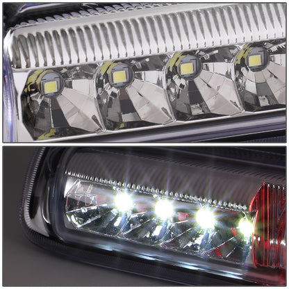 LUZ DE FRENO 99-06 CHEVY SILVERADO 1500, 2500, 3500, HD MODELS, GMC SIERRA 1500, 2500, 3500, HD MODELS / 2007 SILVERADO 1500, 2500, 3500, HD MODELS CLASSIC, SIERRA 1500, 2500, 3500 , HD MODELS CLASSIC - 3D - LED - CHROME