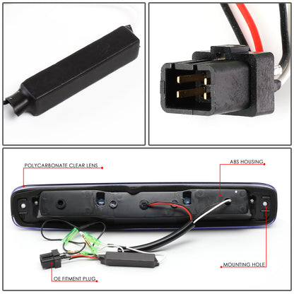 LUZ DE FRENO 99-06 CHEVY SILVERADO 1500, 2500, 3500, HD MODELS, GMC SIERRA 1500, 2500, 3500, HD MODELS / 2007 SILVERADO 1500, 2500, 3500, HD MODELS CLASSIC, SIERRA 1500, 2500, 3500 , HD MODELS CLASSIC - 3D - LED - CHROME