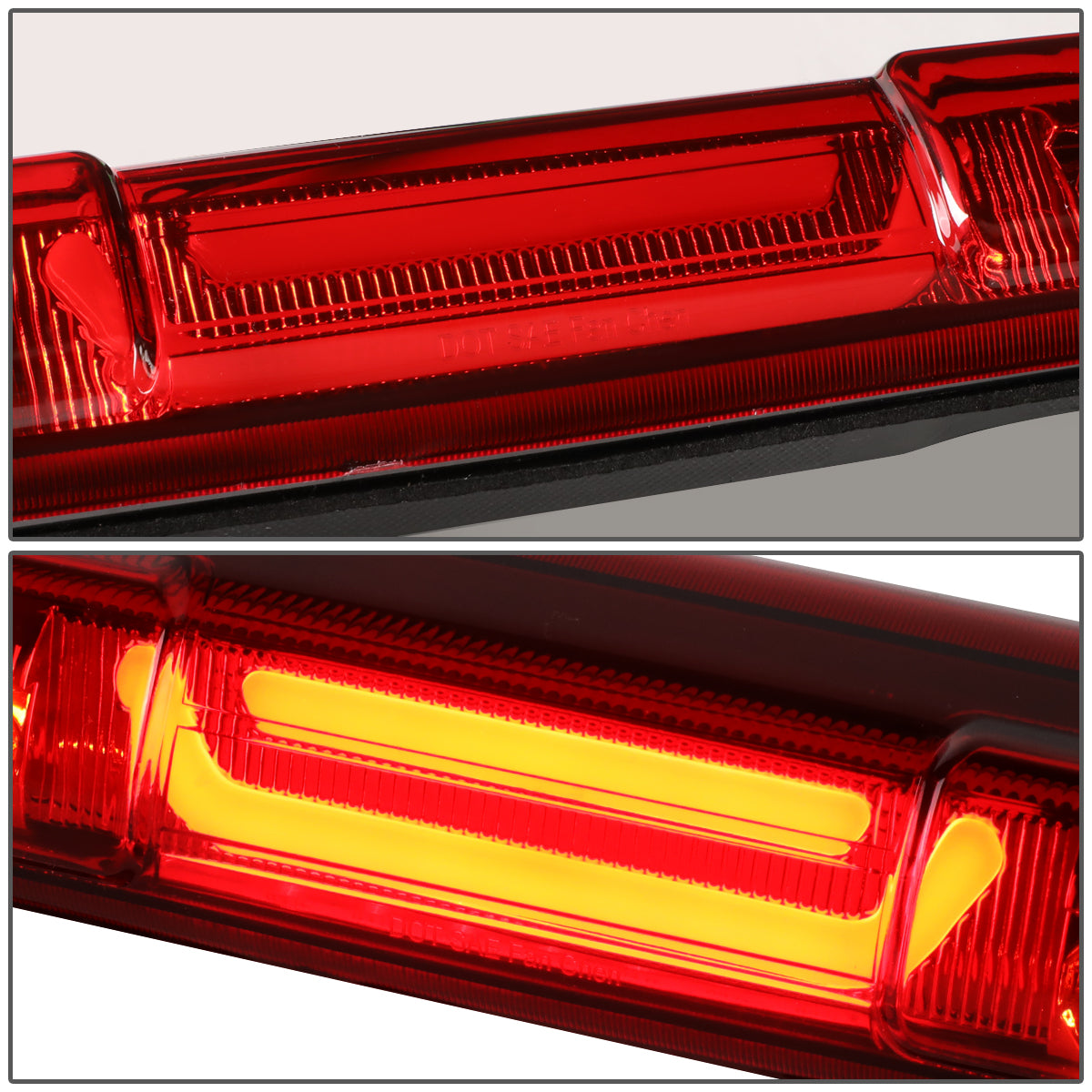 LUZ DE FRENO 99-06 CHEVY SILVERADO 1500, 2500, 3500, HD MODELS, GMC SIERRA 1500, 2500, 3500, HD MODELS / 2007 SILVERADO 1500, 2500, 3500, HD MODELS CLASSIC, SIERRA 1500, 2500, 3500 , HD MODELS CLASSIC - 3D - LED - RED