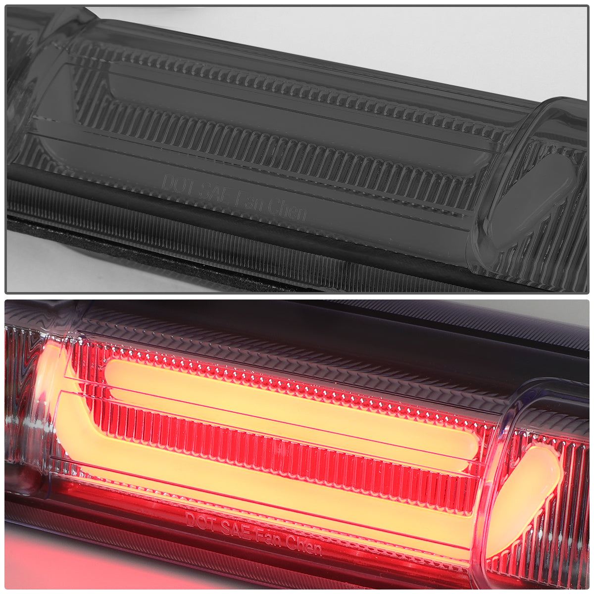 LUZ DE FRENO 99-06 CHEVY SILVERADO 1500, 2500, 3500, HD MODELS, GMC SIERRA 1500, 2500, 3500, HD MODELS / 2007 SILVERADO 1500, 2500, 3500, HD MODELS CLASSIC, SIERRA 1500, 2500, 3500 , HD MODELS CLASSIC - 3D - LED - SMOKE