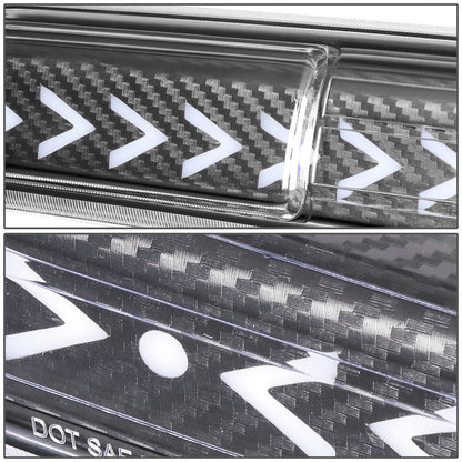 LUZ DE FRENO 99-06 CHEVY SILVERADO 1500, 2500, 3500, HD MODELS, GMC SIERRA 1500, 2500, 3500, HD MODELS / 2007 SILVERADO 1500, 2500, 3500, HD MODELS CLASSIC, SIERRA 1500, 2500, 3500 , HD MODELS CLASSIC - 3D - SEQUENTIAL ARROW LED - BLACK