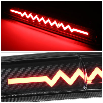 LUZ DE FRENO 99-06 CHEVY SILVERADO 1500, 2500, 3500, HD MODELS, GMC SIERRA 1500, 2500, 3500, HD MODELS / 2007 SILVERADO 1500, 2500, 3500, HD MODELS CLASSIC, SIERRA 1500, 2500, 3500 , HD MODELS CLASSIC - 3D - SEQUENTIAL HEARTBEAT LED - BLACK