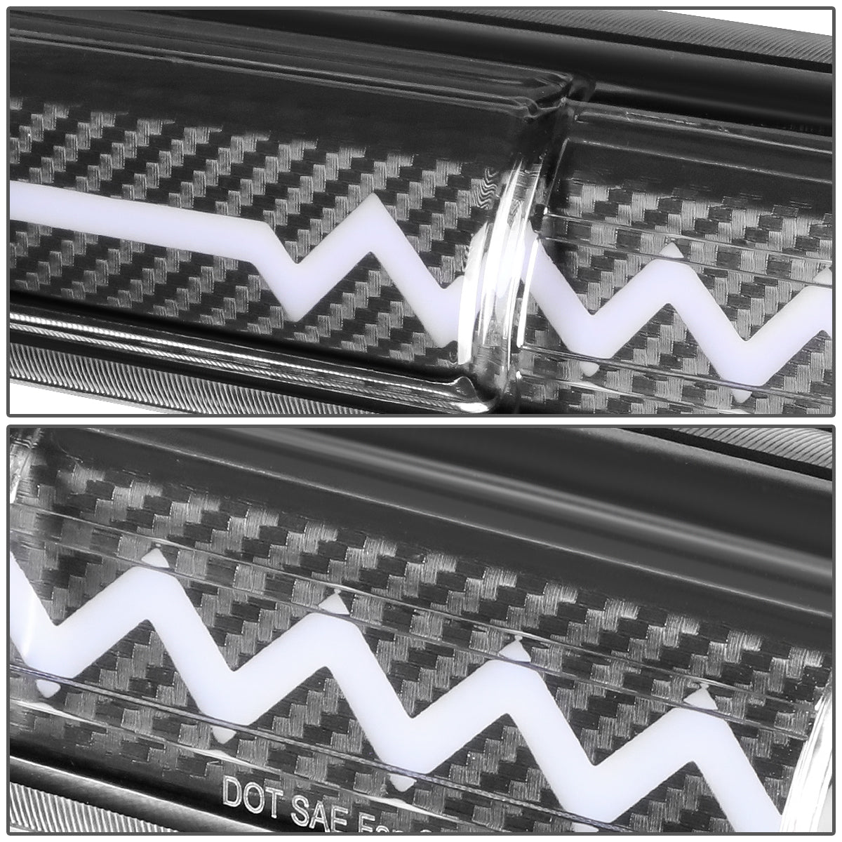 LUZ DE FRENO 99-06 CHEVY SILVERADO 1500, 2500, 3500, HD MODELS, GMC SIERRA 1500, 2500, 3500, HD MODELS / 2007 SILVERADO 1500, 2500, 3500, HD MODELS CLASSIC, SIERRA 1500, 2500, 3500 , HD MODELS CLASSIC - 3D - SEQUENTIAL HEARTBEAT LED - BLACK