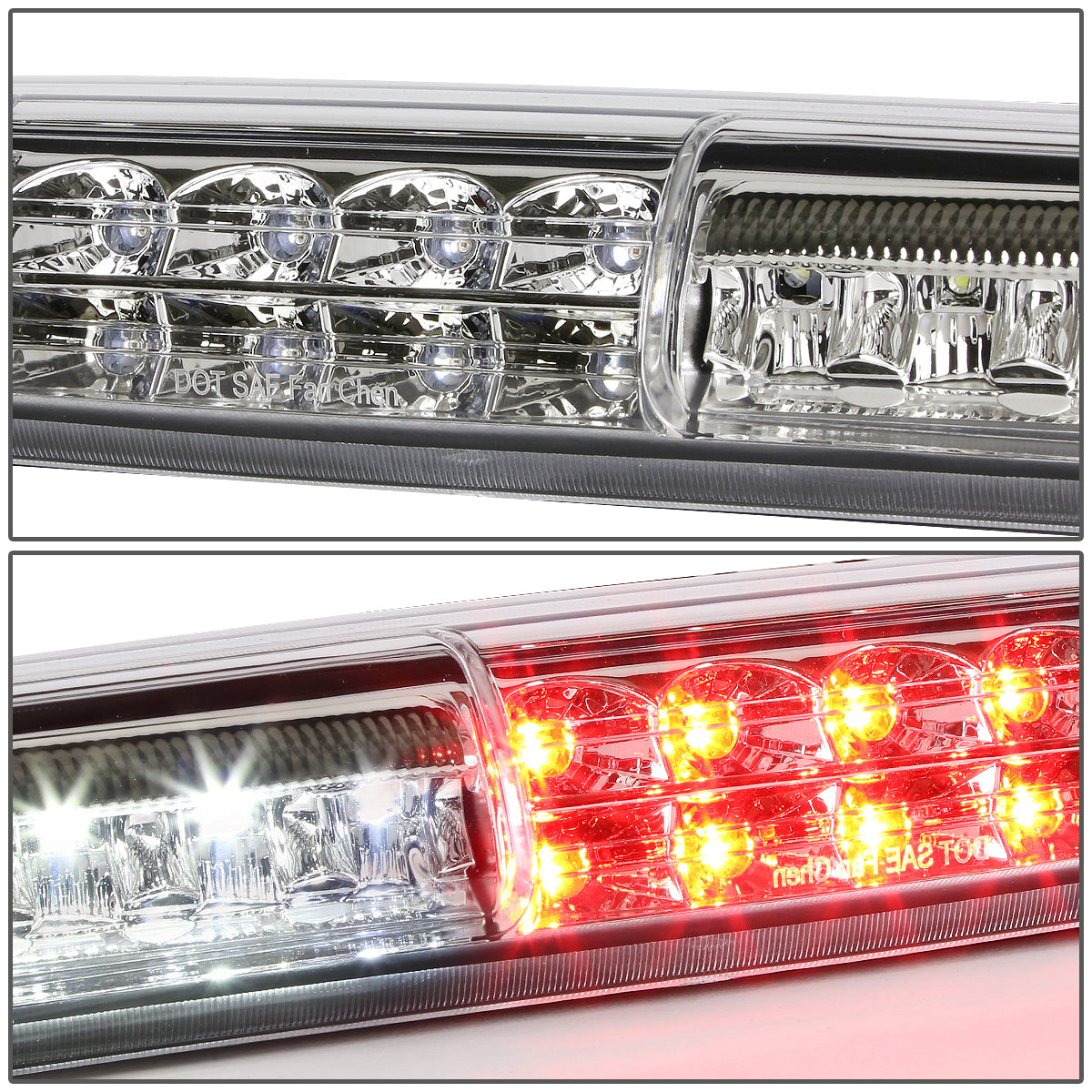 LUZ DE FRENO 99-06 CHEVY SILVERADO 1500, 2500, 3500, HD MODELS, GMC SIERRA 1500, 2500, 3500, HD MODELS / 2007 SILVERADO 1500, 2500, 3500, HD MODELS CLASSIC, SIERRA 1500, 2500, 3500 , HD MODELS CLASSIC - LED - CHROME