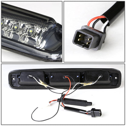 LUZ DE FRENO 99-06 CHEVY SILVERADO 1500, 2500, 3500, HD MODELS, GMC SIERRA 1500, 2500, 3500, HD MODELS / 2007 SILVERADO 1500, 2500, 3500, HD MODELS CLASSIC, SIERRA 1500, 2500, 3500 , HD MODELS CLASSIC - LED - SMOKE