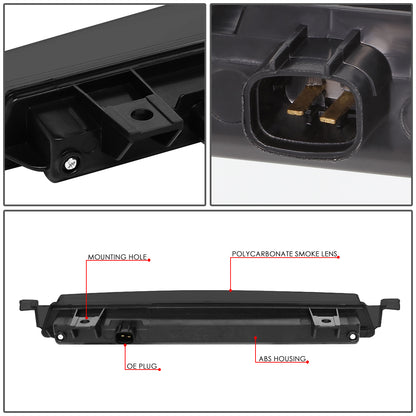 LUZ DE FRENO 09-17 CHEVY TRAVERSE / 09-12 GMC ACADIA - LED - BLACK / SMOKE