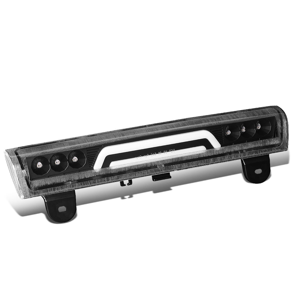 LUZ DE FRENO 00-06 CHEVY SUBURBAN 1500, 2500, TAHOE, GMC YUKON, YUKON XL 1500, 2500 - FITS LIFTGATE MODEL REAR DOORS ONLY - 3D - LED - BLACK
