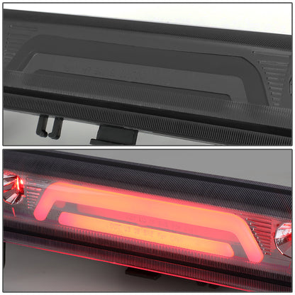 LUZ DE FRENO 00-06 CHEVY SUBURBAN 1500, 2500, TAHOE, GMC YUKON, YUKON XL 1500, 2500 - FITS LIFTGATE MODEL REAR DOORS ONLY - 3D - LED - SMOKE