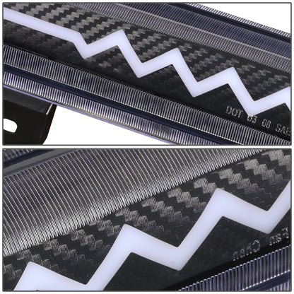 LUZ DE FRENO 00-06 CHEVY SUBURBAN 1500, 2500, TAHOE, GMC YUKON, YUKON XL 1500, 2500 - FITS LIFTGATE MODEL REAR DOORS ONLY - 3D - SEQUENTIAL HEARTBEAT LED - BLACK