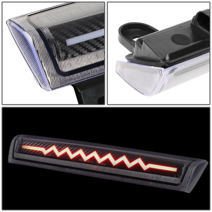 LUZ DE FRENO 00-06 CHEVY SUBURBAN 1500, 2500, TAHOE, GMC YUKON, YUKON XL 1500, 2500 - FITS LIFTGATE MODEL REAR DOORS ONLY - 3D - SEQUENTIAL HEARTBEAT LED - BLACK