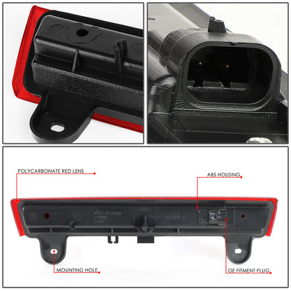 LUZ DE FRENO 00-06 CHEVY SUBURBAN 1500, 2500, CHEVY TAHOE, GMC YUKON, GMC YUKON XL 1500, 2500 - FITS LIFTGATE MODEL REAR DOORS ONLY - LED STRIP - RED