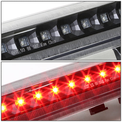 LUZ DE FRENO 00-06 CHEVY SUBURBAN 1500, 2500, CHEVY TAHOE, GMC YUKON, GMC YUKON XL 1500, 2500 - FITS LIFTGATE MODEL REAR DOORS ONLY - LED - BLACK