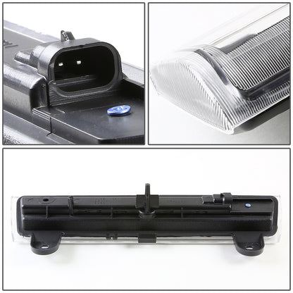 LUZ DE FRENO 00-06 CHEVY SUBURBAN 1500, 2500, CHEVY TAHOE, GMC YUKON, GMC YUKON XL 1500, 2500 - FITS LIFTGATE MODEL REAR DOORS ONLY - LED - BLACK