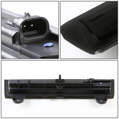 LUZ DE FRENO 00-06 CHEVY SUBURBAN 1500, 2500, CHEVY TAHOE, GMC YUKON, GMC YUKON XL 1500, 2500 - FITS LIFTGATE MODEL REAR DOORS ONLY - LED - BLACK / SMOKE