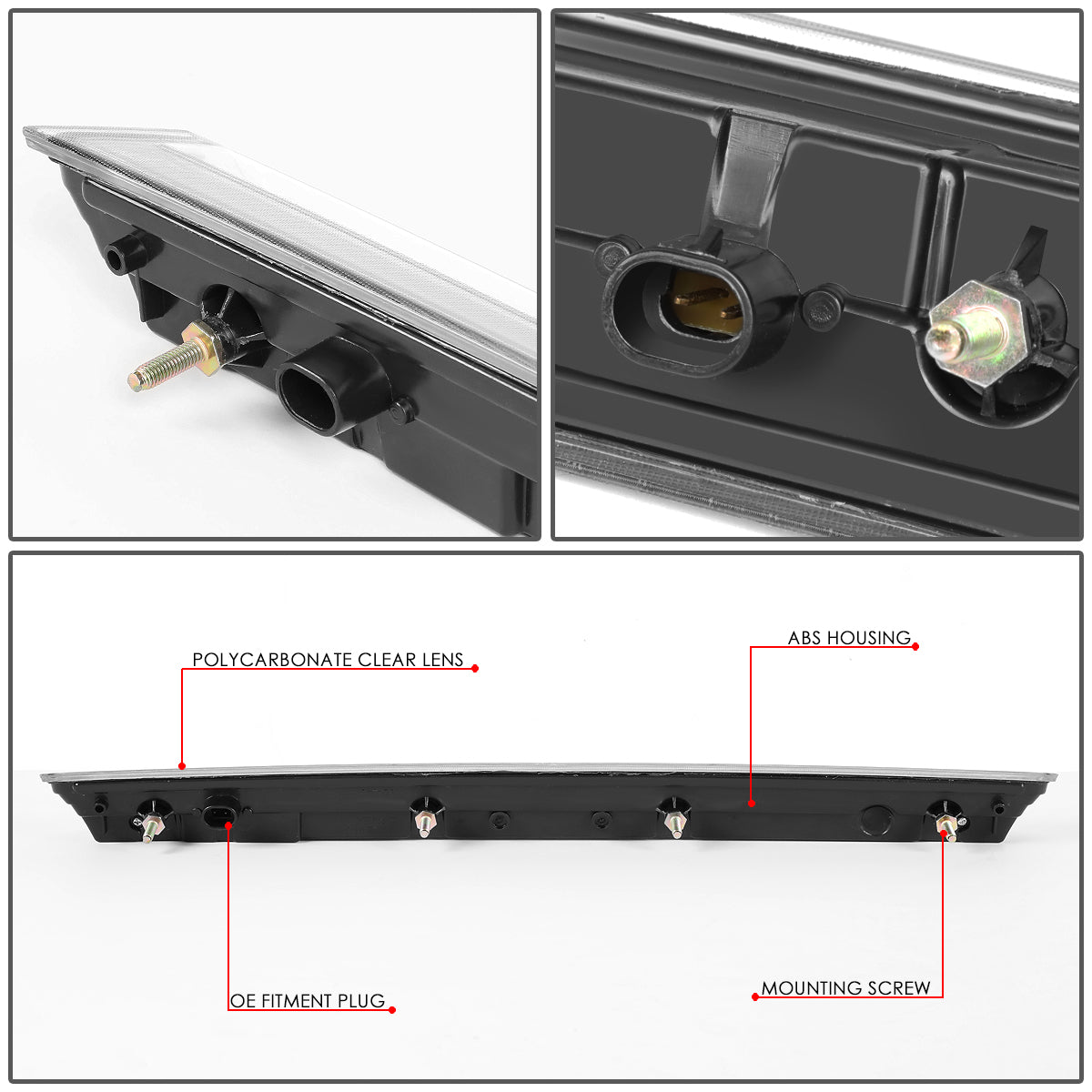 LUZ DE FRENO 15-20 CHEVY TAHOE, SUBURBAN / 16-19 SUBURBAN 3500HD - 3D - LED - CHROME