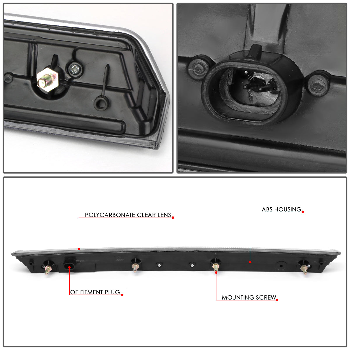 LUZ DE FRENO 15-20 CHEVY TAHOE, SUBURBAN / 16-19 SUBURBAN 3500HD - LED - BLACK