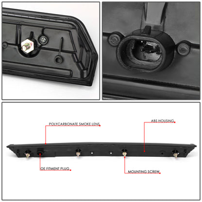 LUZ DE FRENO 15-20 CHEVY TAHOE, SUBURBAN / 16-19 SUBURBAN 3500HD - LED - BLACK / SMOKE