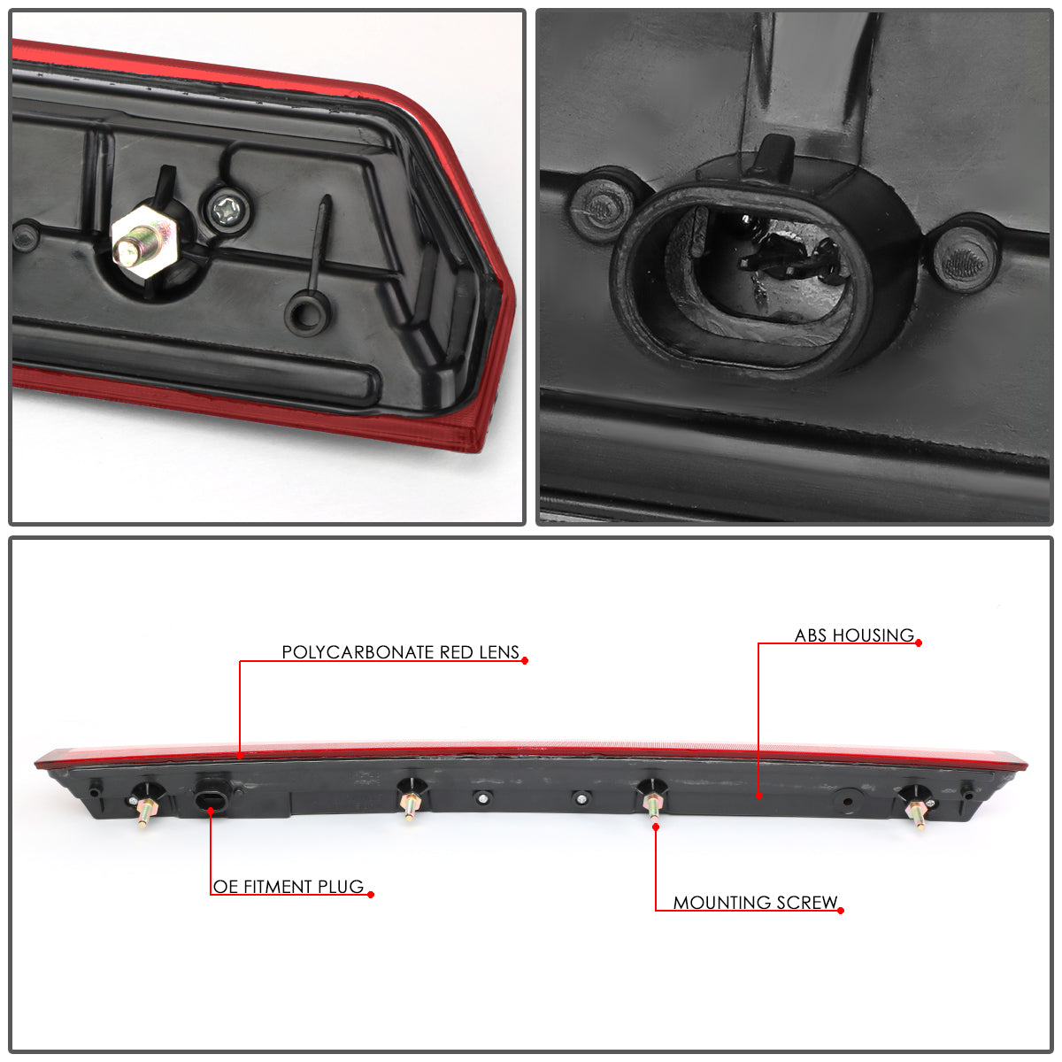 LUZ DE FRENO 15-20 CHEVY TAHOE, SUBURBAN / 16-19 SUBURBAN 3500HD - LED - RED