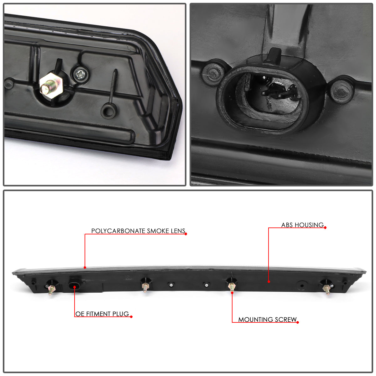 LUZ DE FRENO 15-20 CHEVY TAHOE, SUBURBAN / 16-19 SUBURBAN 3500HD - LED - SMOKE