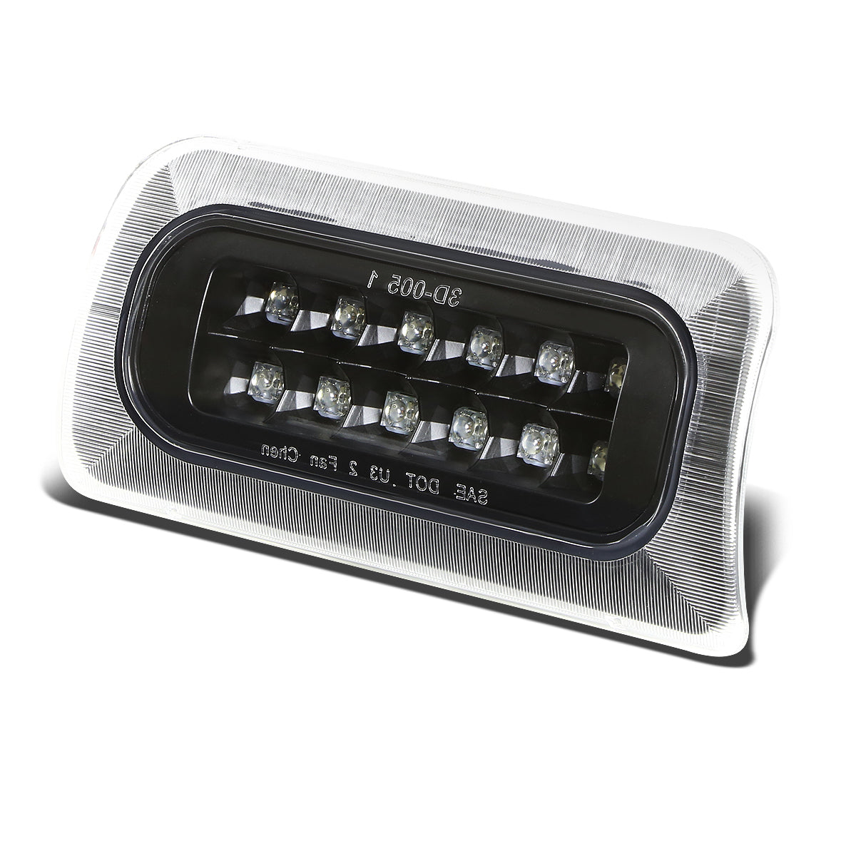 LUZ DE FRENO 94-03 CHEVY S10, GMC SONOMA / 96-00 ISUZU HOMBRE - FITS STANDARD CAB MODEL ONLY - LED - BLACK