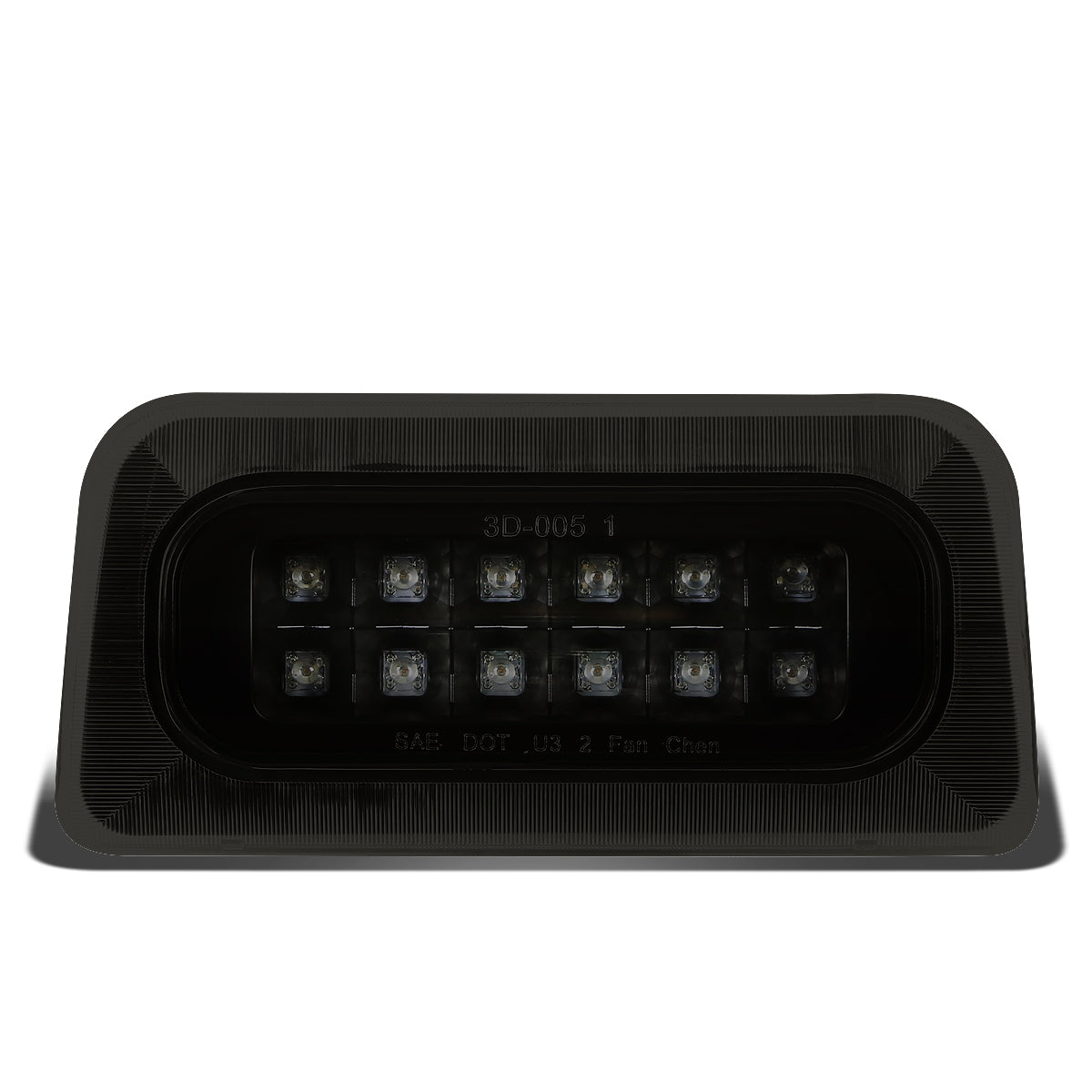 LUZ DE FRENO 94-03 CHEVY S10, GMC SONOMA / 96-00 ISUZU HOMBRE - FITS STANDARD CAB MODEL ONLY - LED - BLACK / SMOKE