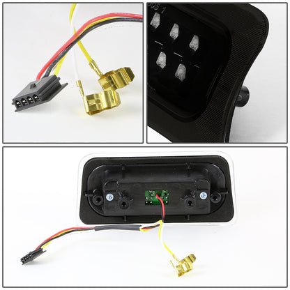 LUZ DE FRENO 94-03 CHEVY S10, GMC SONOMA / 96-00 ISUZU HOMBRE - FITS STANDARD CAB MODEL ONLY - LED - BLACK / SMOKE