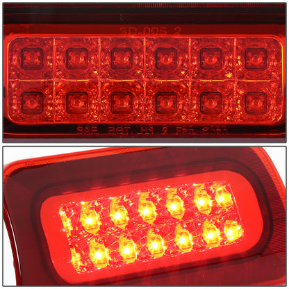 LUZ DE FRENO 94-03 CHEVY S10, GMC SONOMA / 96-00 ISUZU HOMBRE - FITS STANDARD CAB MODEL ONLY - LED - RED