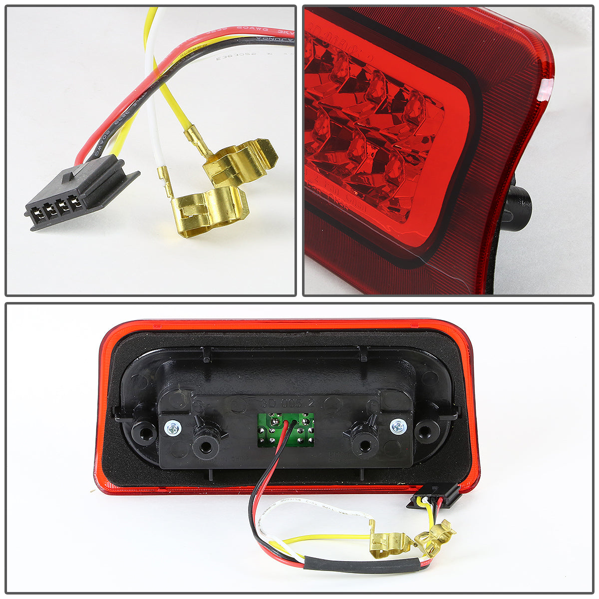 LUZ DE FRENO 94-03 CHEVY S10, GMC SONOMA / 96-00 ISUZU HOMBRE - FITS STANDARD CAB MODEL ONLY - LED - RED