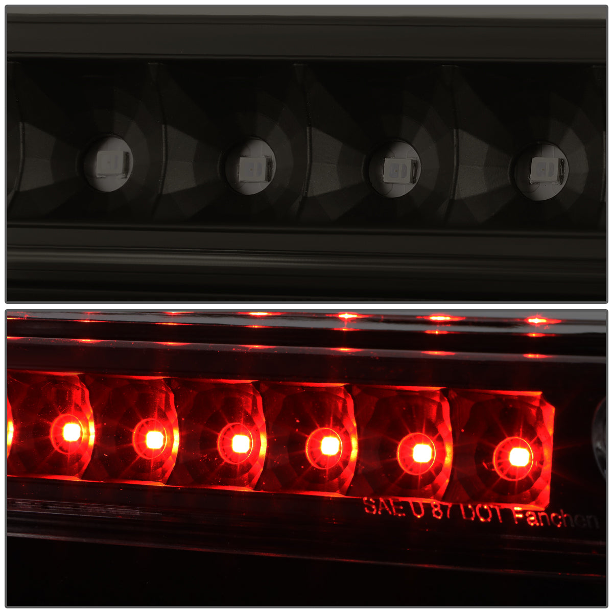 LUZ DE FRENO 94-97 HONDA PASSPORT / 93-97 ISUZU RODEO - LED - BLACK / SMOKE