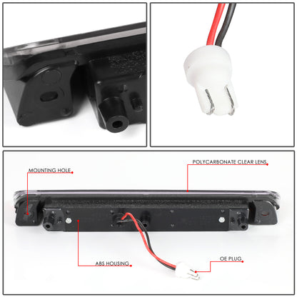 LUZ DE FRENO 06-14 HONDA RIDGELINE - PLUGS INTO FACTORY BULB SOCKET - LED - CHROME
