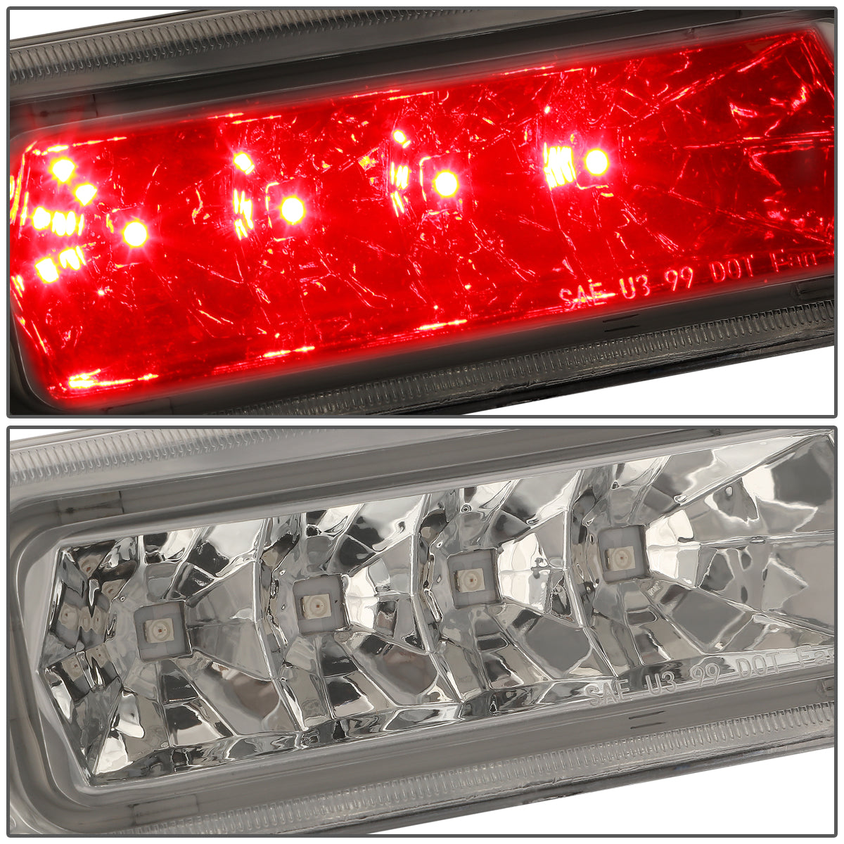 LUZ DE FRENO 99-04 JEEP GRAND CHEROKEE - LED - CHROME