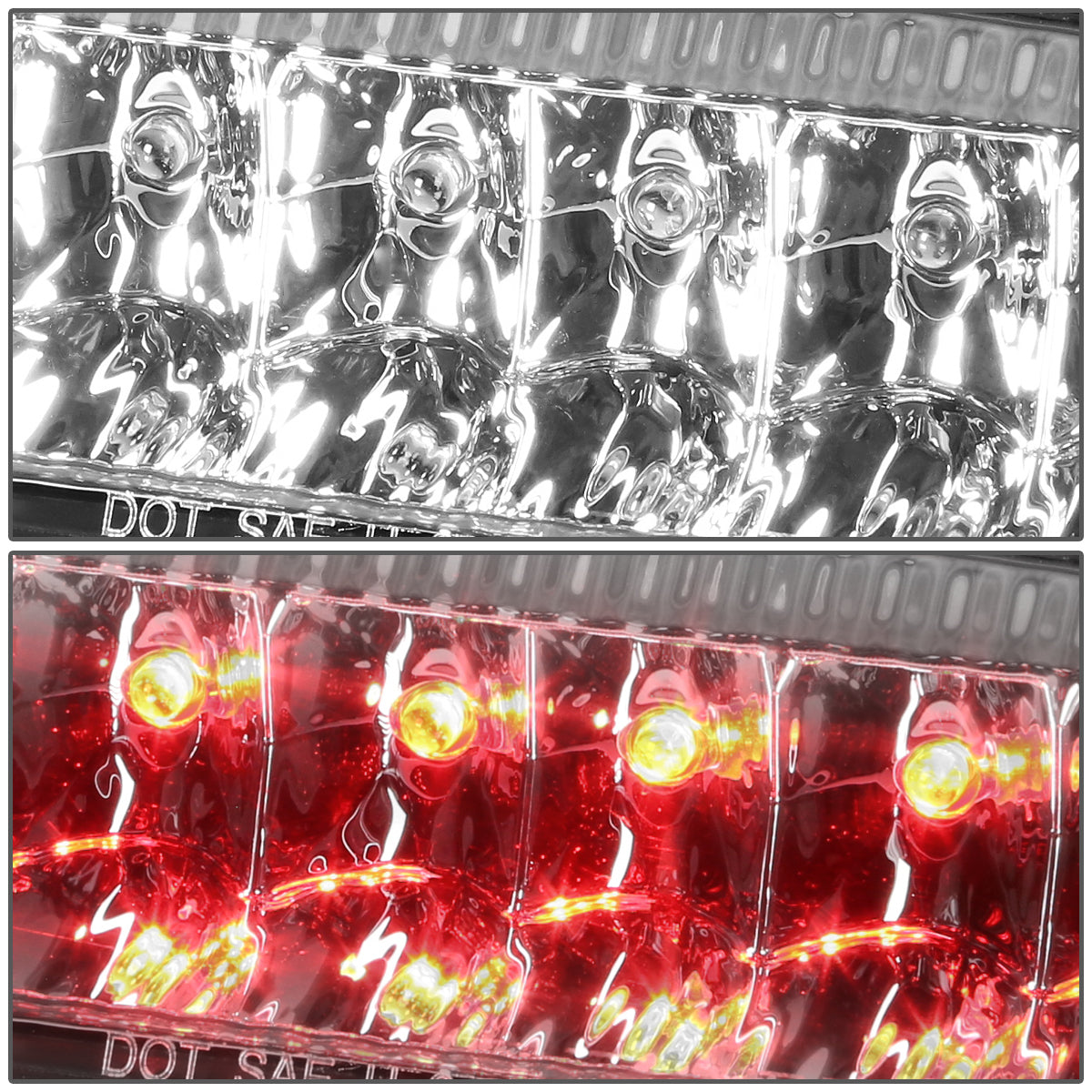 LUZ DE FRENO 02-07 JEEP LIBERTY - LED - CHROME