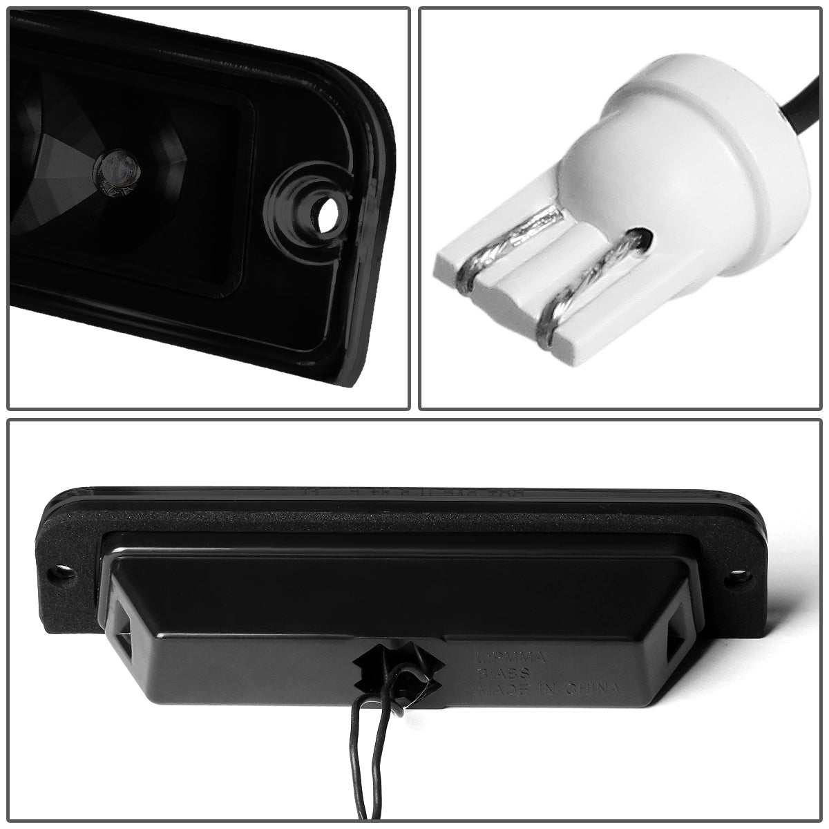 LUZ DE FRENO 97-06 JEEP WRANGLER - DOES NOT FIT MODELS WITH OFFROAD PACKAGE - LED - BLACK / SMOKE