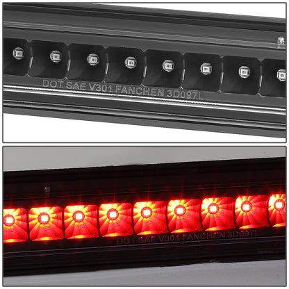 LUZ DE FRENO 05-15 NISSAN ARMADA / 2004 PATHFINDER ARMADA / 04-10 INFINITI QX56 - FITS MODELS WITHOUT CARGO LIGHT - LED - BLACK