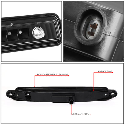 LUZ DE FRENO 05-15 NISSAN ARMADA / 2004 PATHFINDER ARMADA / 04-10 INFINITI QX56 - FITS MODELS WITHOUT CARGO LIGHT - LED - BLACK