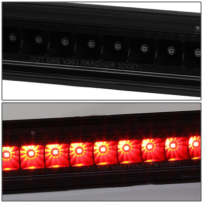 LUZ DE FRENO 05-15 NISSAN ARMADA / 2004 PATHFINDER ARMADA / 04-10 INFINITI QX56 - FITS MODELS WITHOUT CARGO LIGHT - LED - BLACK / SMOKE