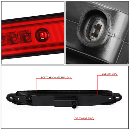 LUZ DE FRENO 05-15 NISSAN ARMADA / 2004 PATHFINDER ARMADA / 04-10 INFINITI QX56 - FITS MODELS WITHOUT CARGO LIGHT - LED - RED