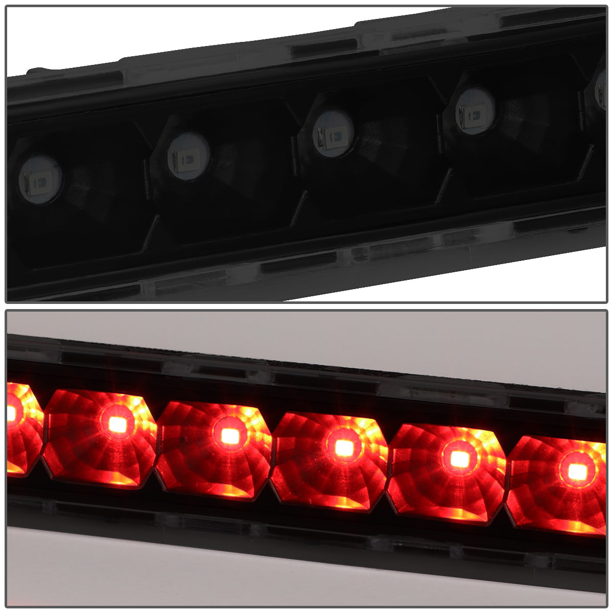 LUZ DE FRENO 01-04 NISSAN PATHFINDER / 01-03 INFINITI QX4 - LED - BLACK / SMOKE