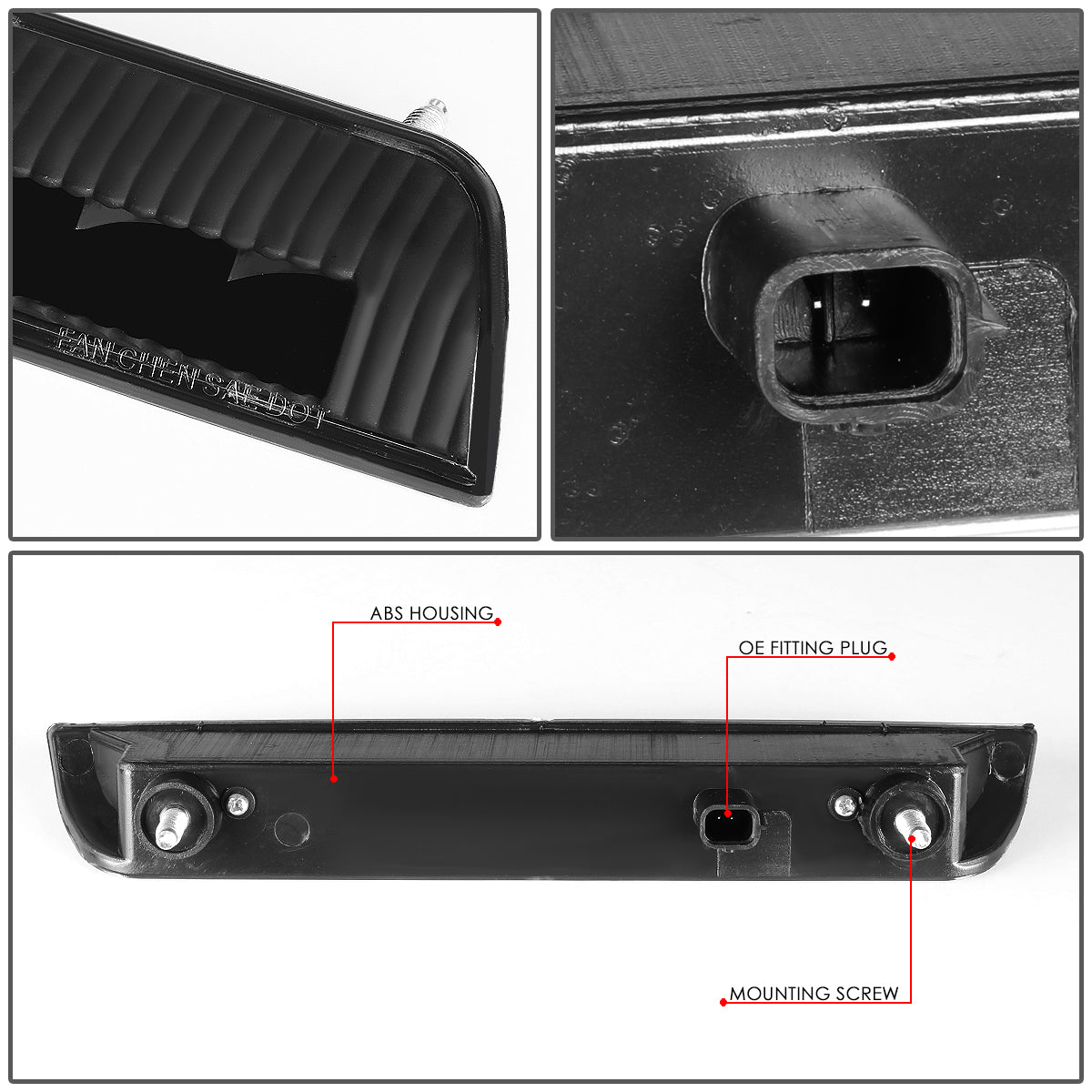 LUZ DE FRENO 14-19 NISSAN ROGUE - LED - BLACK