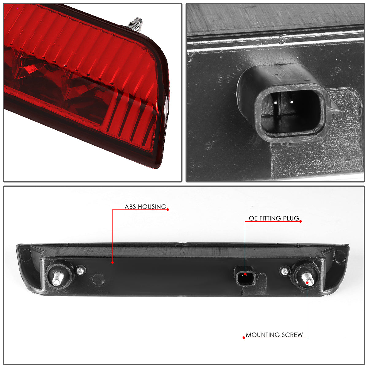 LUZ DE FRENO 14-19 NISSAN ROGUE - LED - RED