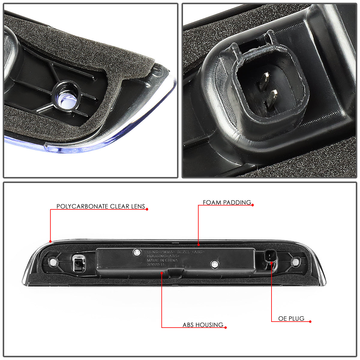 LUZ DE FRENO 07-17 JEEP PATRIOT - LED - BLACK