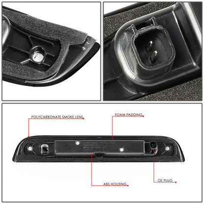 LUZ DE FRENO 07-17 JEEP PATRIOT - LED - BLACK / SMOKE